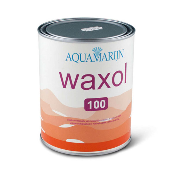 Een blik Aquamarijn Waxol 100
