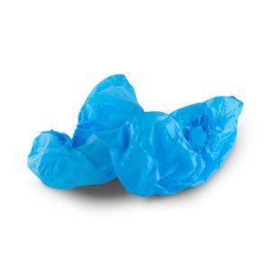 Uwvloerspecialist blauwe overschoentjes