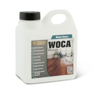 Een flacon Woca Olieverdunner