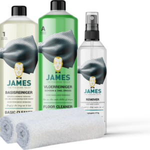 James productenset voor het reinigen en onderhouden van harde vloeren