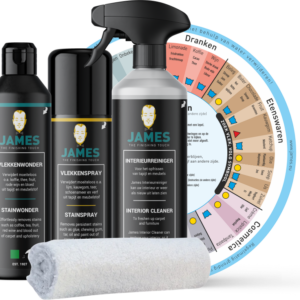 James productenset textiel voor vlekken in tapijt en meubelstof